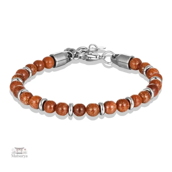 Bracelet en perles japonaises, style artisanal