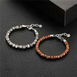 Bracelet japonais en pierres naturelles colorées