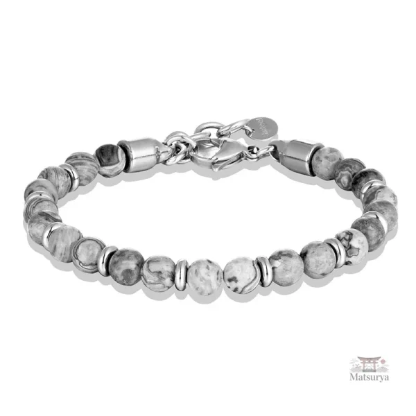 Bracelet japonais avec perles en pierre