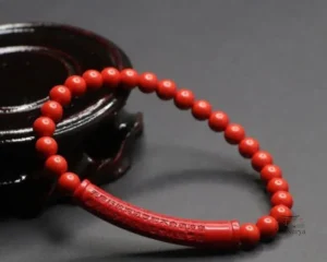 Bracelet Japonais en perles de cinabre