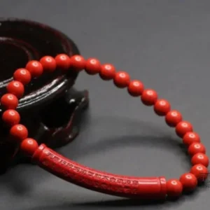 Bracelet Japonais en perles de cinabre