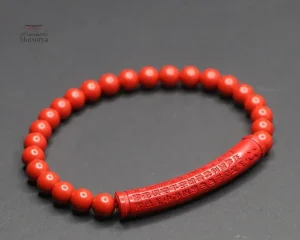 Bijou japonais, bracelet en cinabre élégant