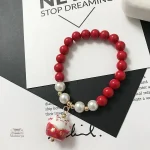 Bijou japonais avec perles naturelles élégantes