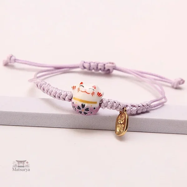Bracelet porte-bonheur en style japonais artisanal