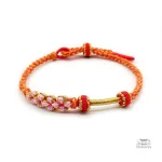 Bracelet floral tressé inspiré des traditions japonaises