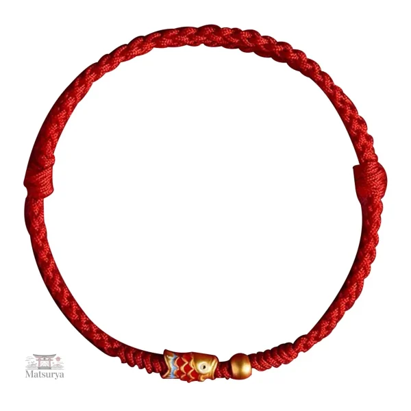 Bracelet coloré japonais avec motif tressé