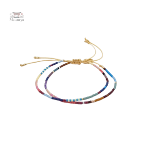 Bracelet Miyuki artisanal aux motifs bohèmes