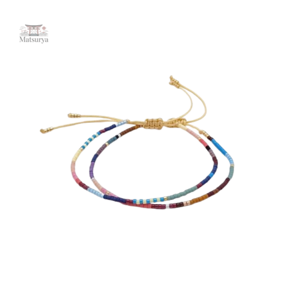 Bracelet Miyuki artisanal aux motifs bohèmes