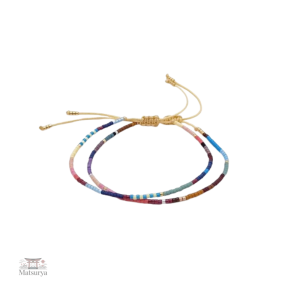 Bracelet boho Miyuki avec perles multicolores