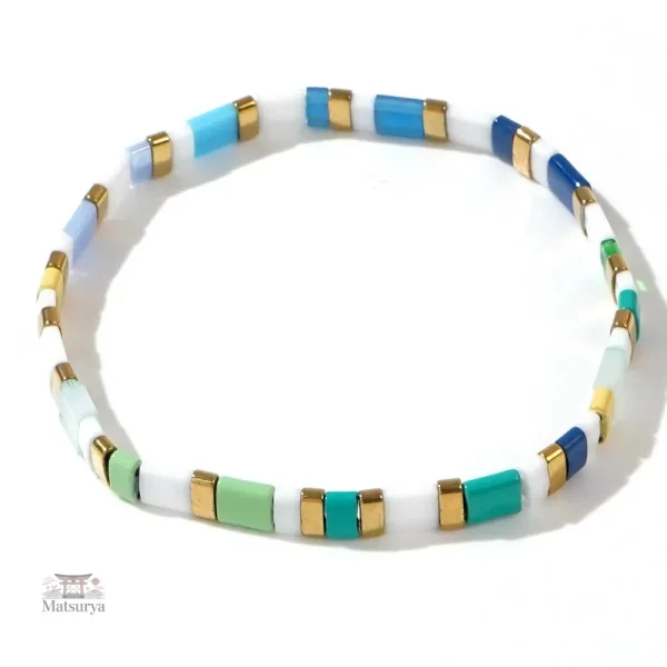 Bracelet en perles de verre Tila tendance