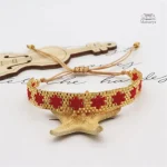 Étoile bracelet Miyuki, bijou coloré et moderne