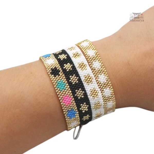 Bracelet étoile en perles Miyuki, style unique