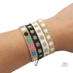 Étoile en perles Miyuki, bracelet artisanal