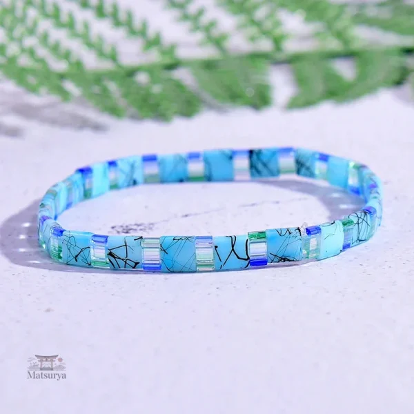 Bracelet Miyuki unique fait à la main avec soin