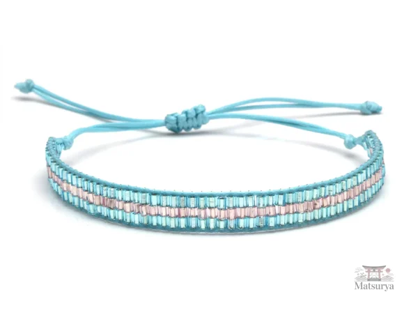 Bracelet homme en perles Miyuki colorées