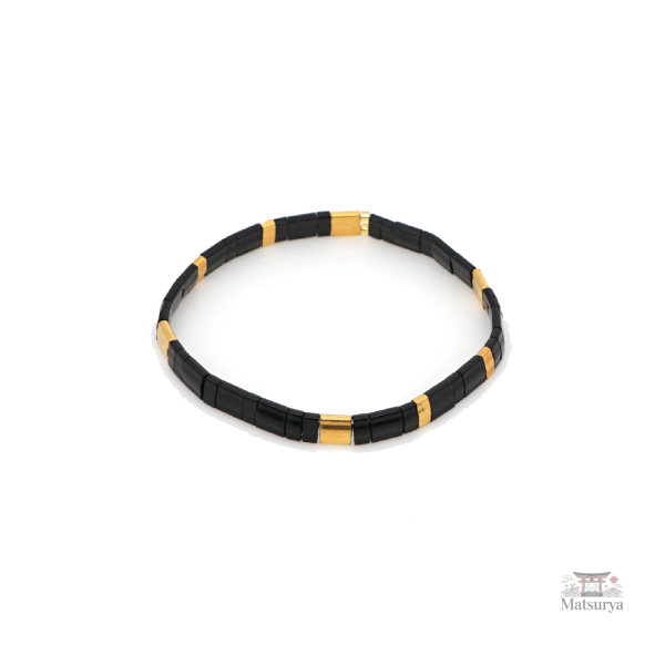Bracelet Miyuki noir élégant et tendance