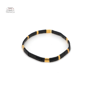 Bracelet Miyuki noir, accessoire incontournable
