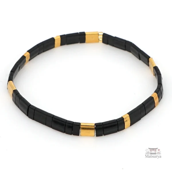 Bracelet Miyuki noir, parfait pour un cadeau