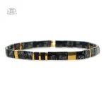 Accessoire Miyuki noir, subtil et élégant