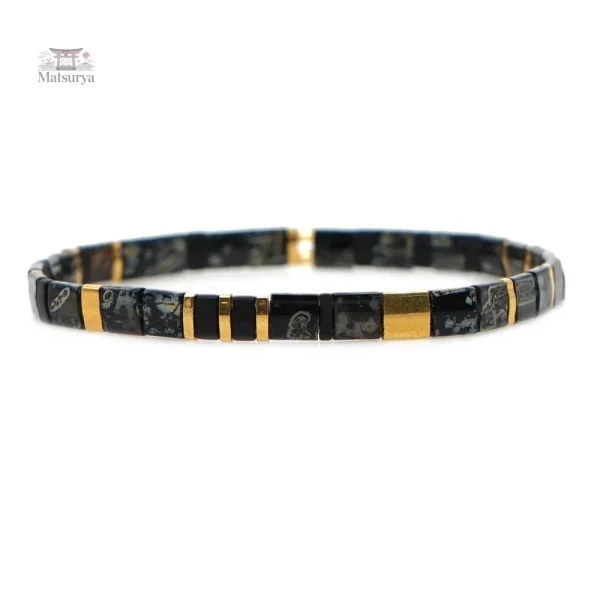 Accessoire Miyuki noir, subtil et élégant