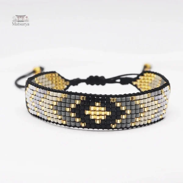 Bracelet Miyuki artisanale, design unique