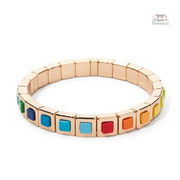 Bracelet perles multiformes tendance