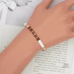 Bracelet artisanal Miyuki avec perles japonaises