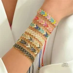 Bracelet Miyuki brique