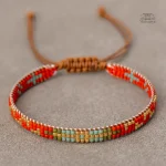 Bracelet en perles Miyuki, rouge attrayant