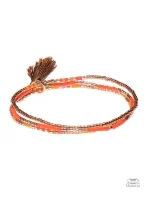 Accessoire de mode : Bracelet Miyuki Rouge