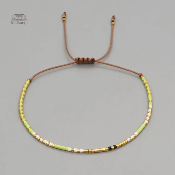 Bracelet miyuki simple avec des perles en verre
