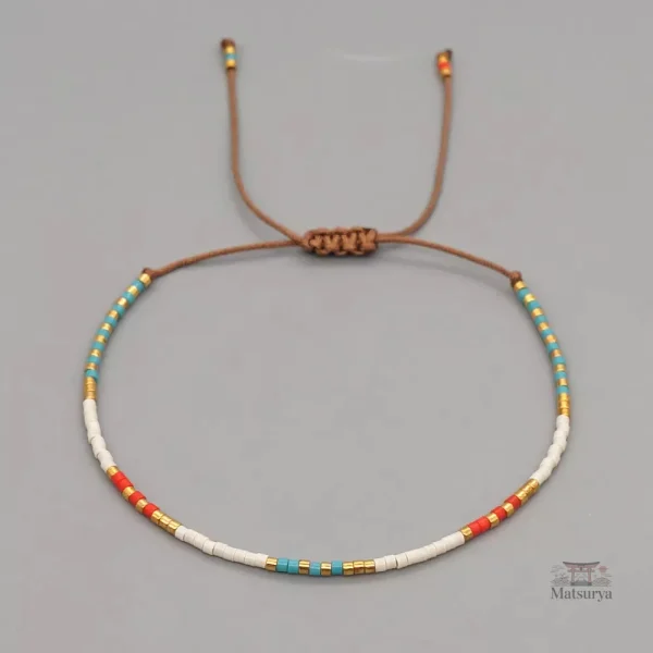 Bracelet miyuki coloré pour un style estival