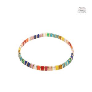 Bracelet Tila arc en ciel, accessoire tendance et joyeux