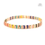 Bracelet coloré Tila, un bijou Miyuki inspiré de l'arc en ciel
