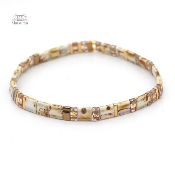 Accessoire en perles Miyuki, bracelet chic