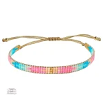 Bracelet Miyuki Tila avec motifs colorés