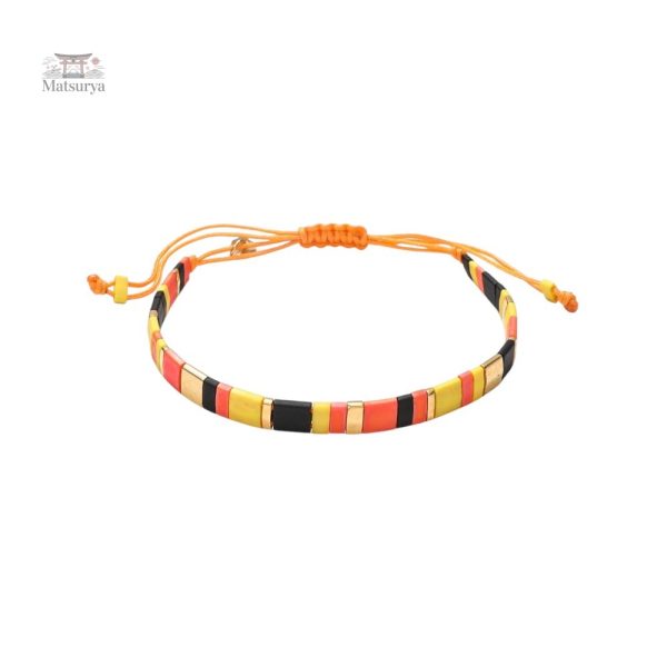 Bracelet en perles Miyuki Tila colorées