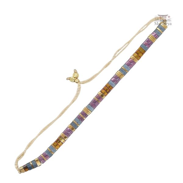 Bracelet ajustable en perles Miyuki
