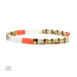 Bracelet Tila émaillé, style Miyuki, couleurs vives