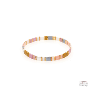 Bracelet en perles Miyuki Tila, accessoire femme tendance