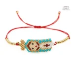 Accessoire Miyuki aux motifs vibrants et envoûtants