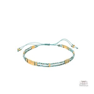 Bracelet Miyuki Tila avec charmantes breloques