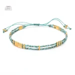 Bracelet Miyuki avec design Tila et breloques