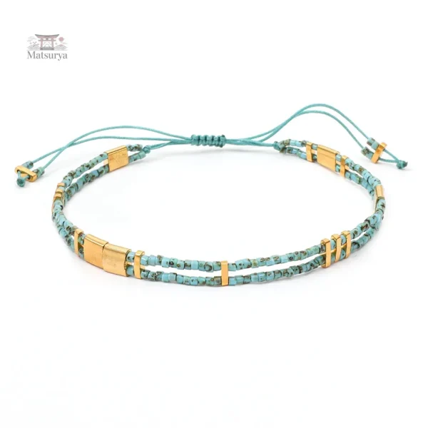 Bracelet Miyuki avec design Tila et breloques