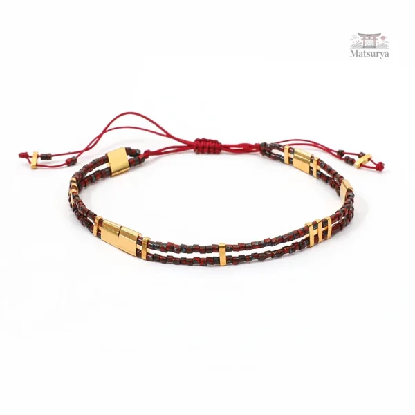 Bracelet Tila en perles Miyuki à breloques