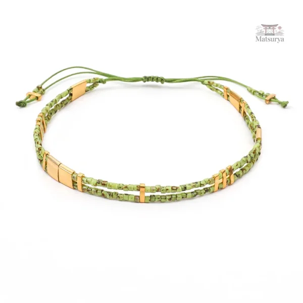 Bracelet coloré Miyuki Tila avec accessoires