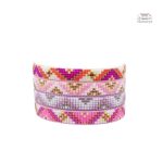 Bracelet Miyuki Tila Multicolore Tissé