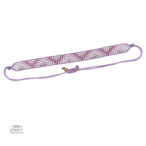 Bracelet tissé aux couleurs joyeuses