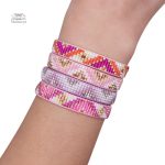 Bracelet Miyuki Tila Multicolore Tissé - vue 2