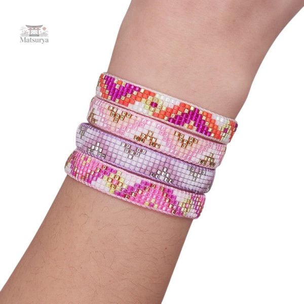 Bracelet Miyuki Tila Multicolore Tissé - vue 2